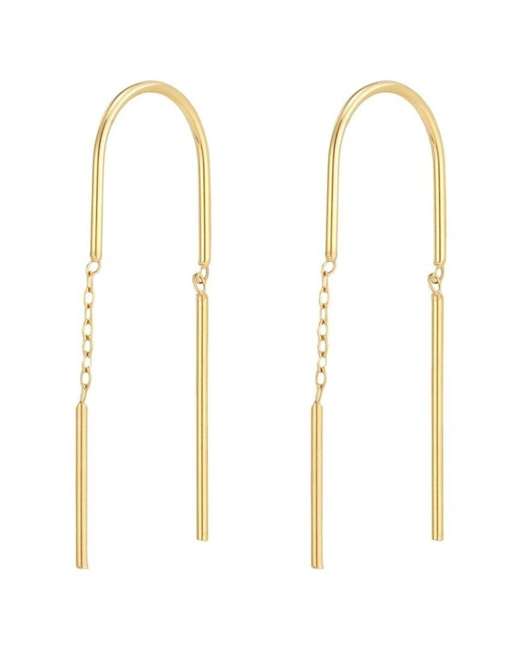 Adornia White 18K Plated Stainless Steel Earrings
