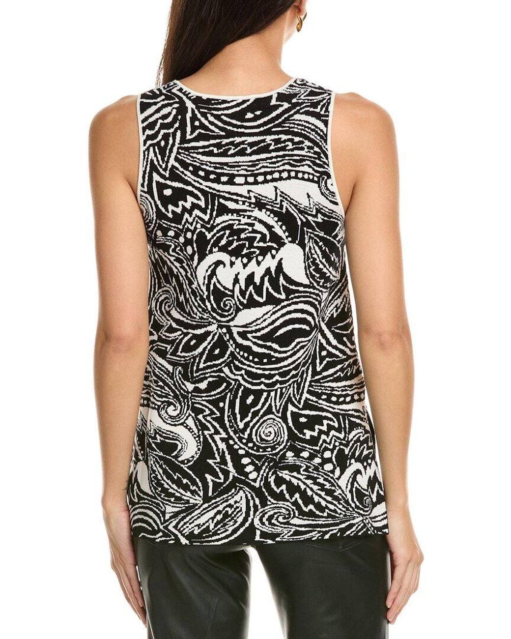 Weekend by Maxmara Black Carmine Tank Top
