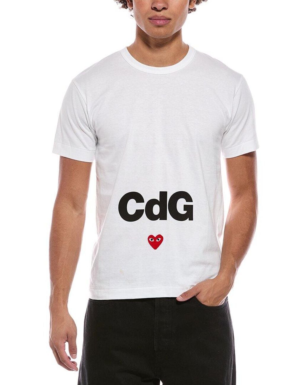 COMME DES GARÇONS PLAY White Play Together T-Shirt for men