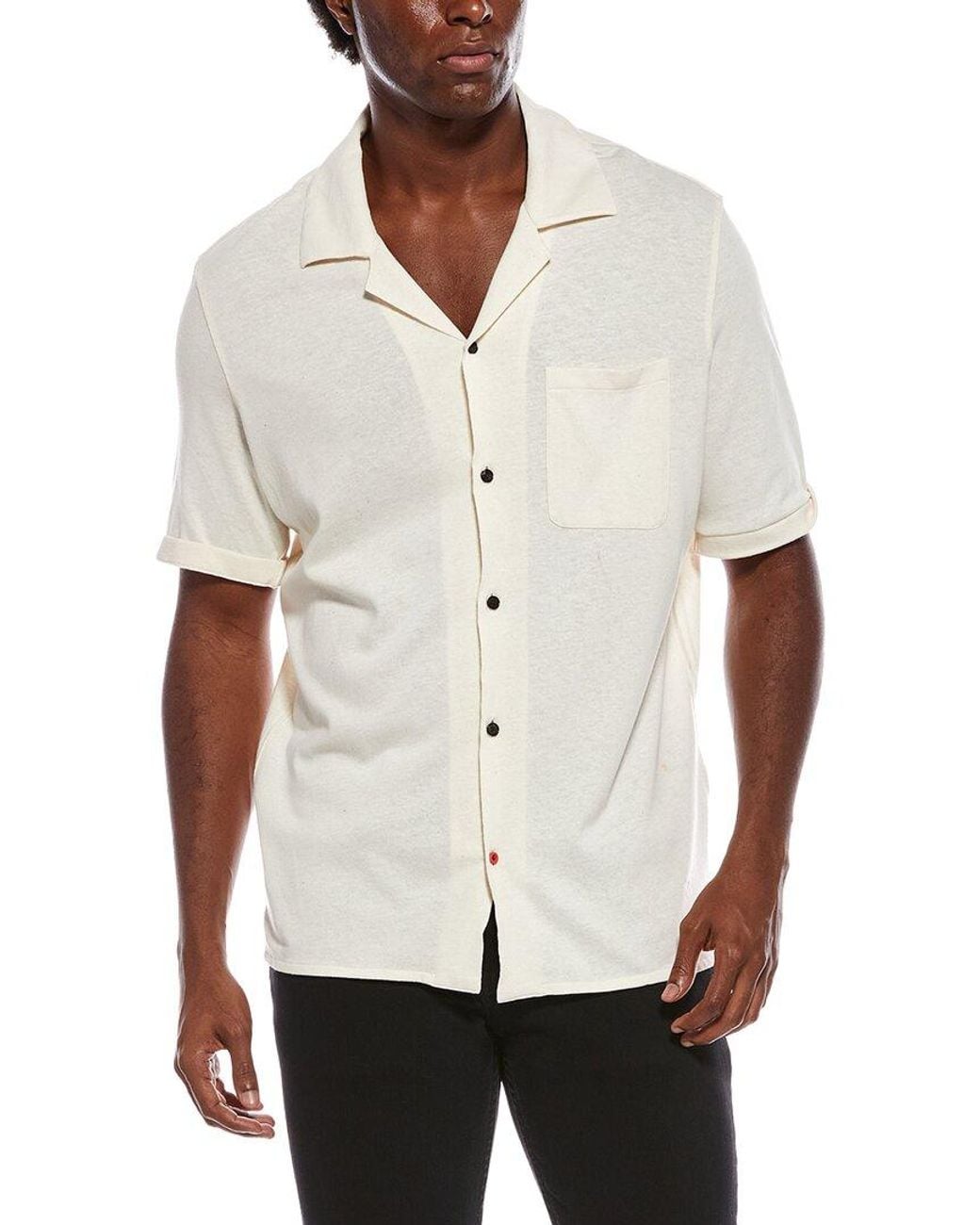Isaia White Sport Shirt for men