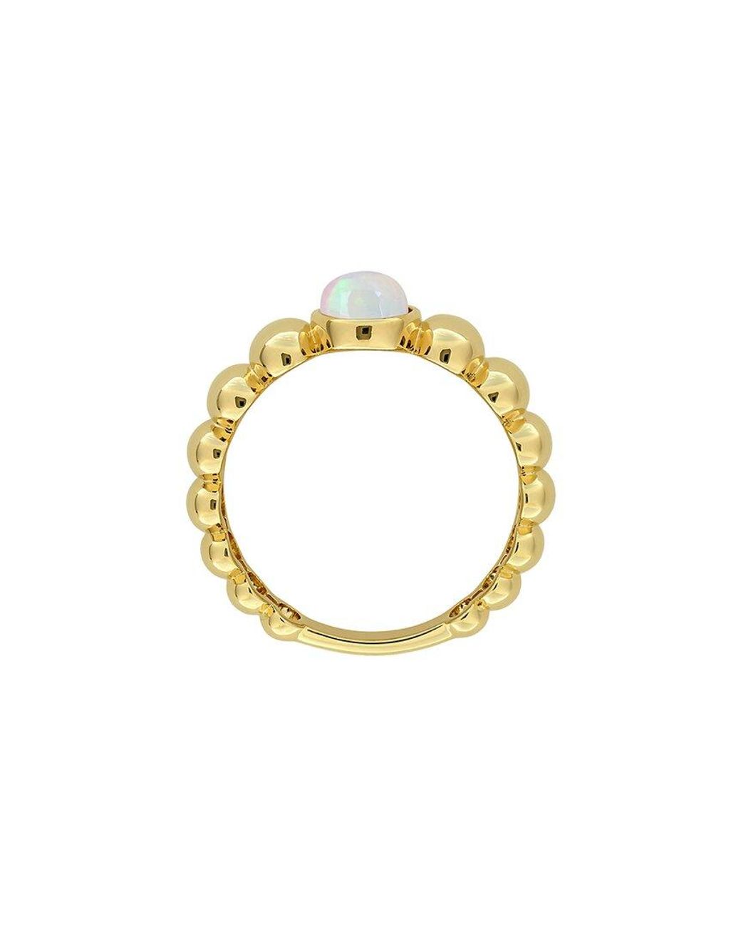 Rina Limor Metallic 0.70 Ct. Tw. Ethiopian Opal Puffy Band Ring