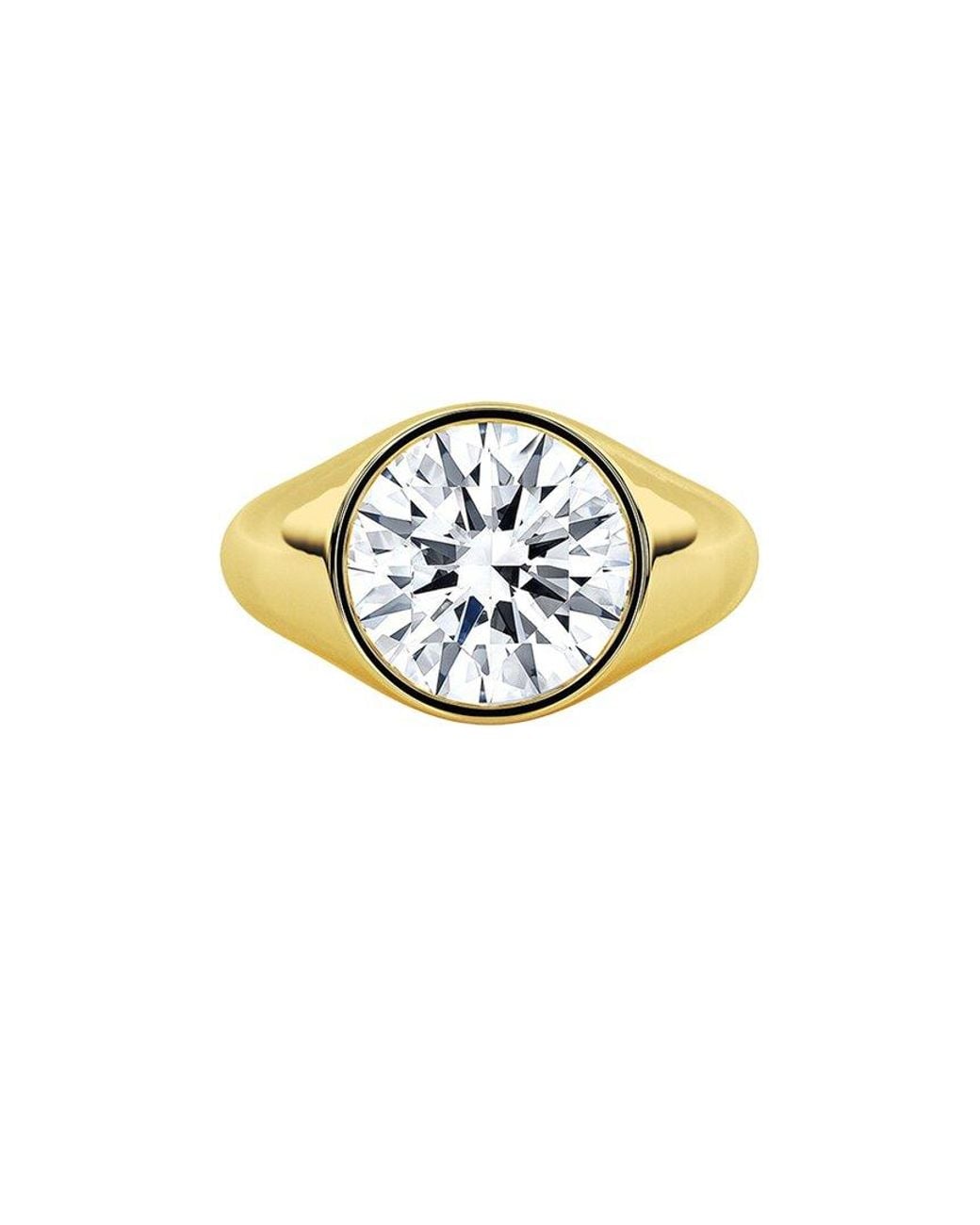 Lab Grown Diamonds Metallic 14K.00 Ct. Tw. Lab-Grown Diamond Ring