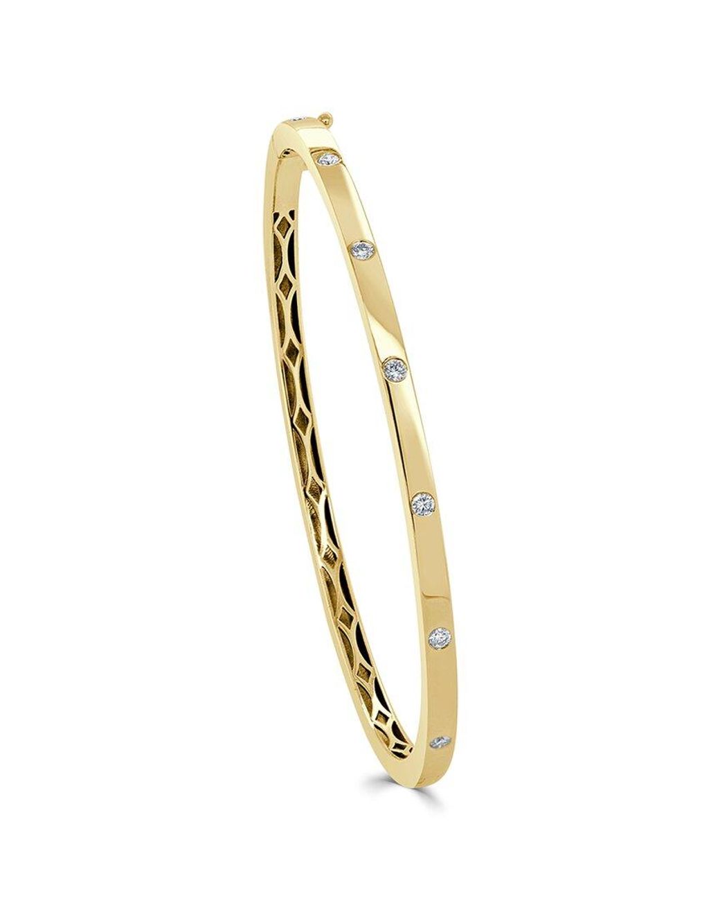 Sabrina Designs Metallic 14k 0.25 Ct. Tw. Diamond Bangle Bracelet