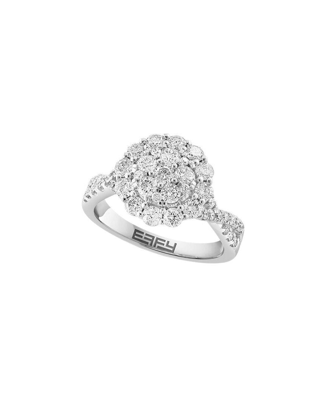 Effy Fine Jewelry White 14K 1.47 Ct. Tw. Diamond Ring