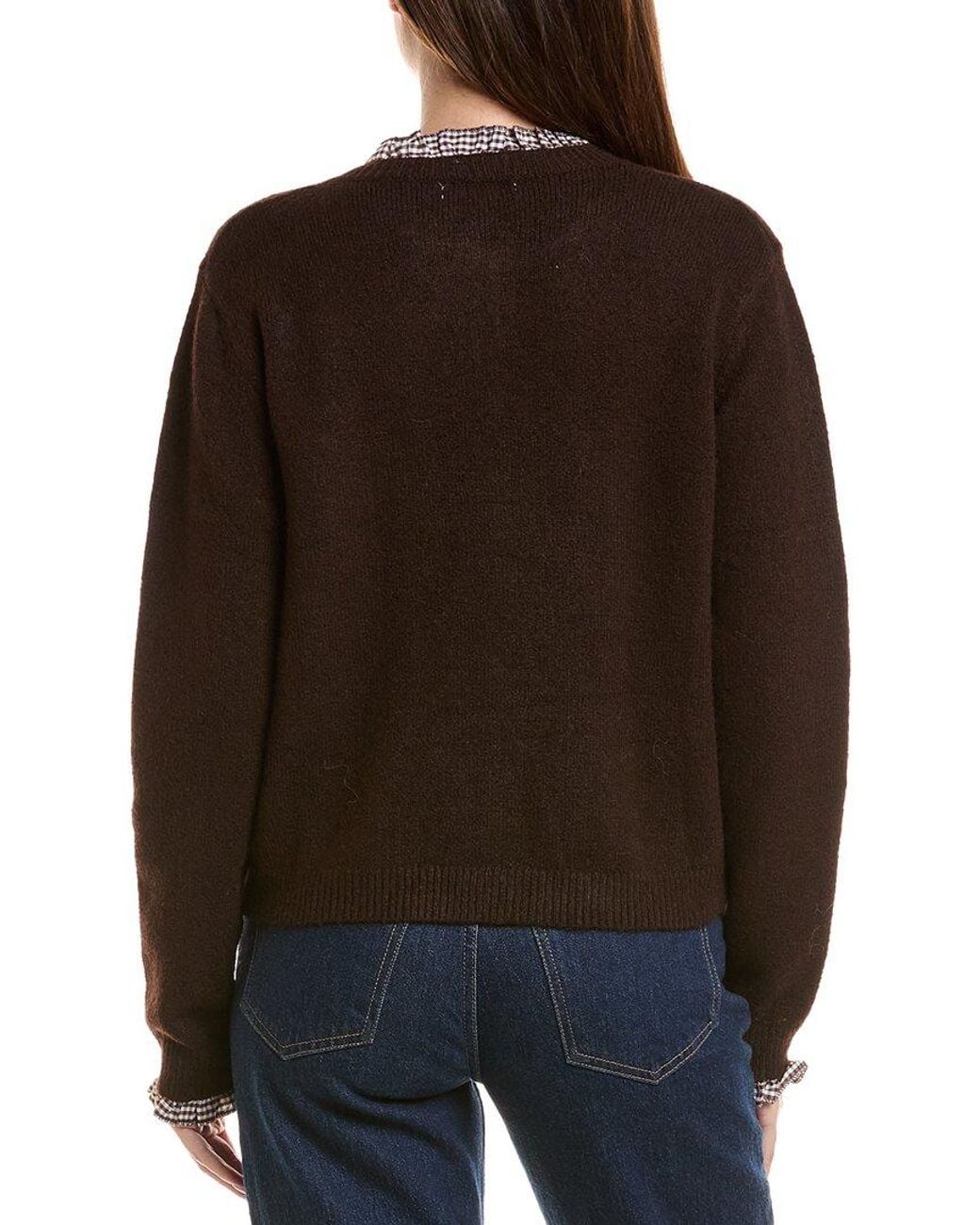 ANNA KAY Brown Marthe Wool-Blend Cardigan