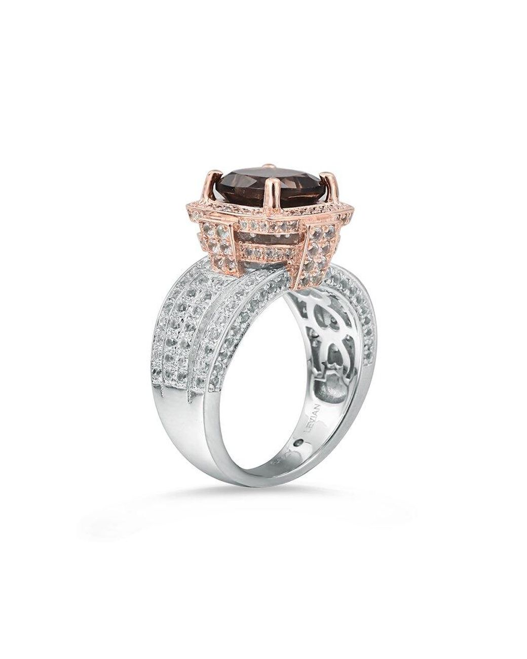 Suzy Levian White Two-Tone 4.96 Ct. Tw. Gemstone Statement Ring