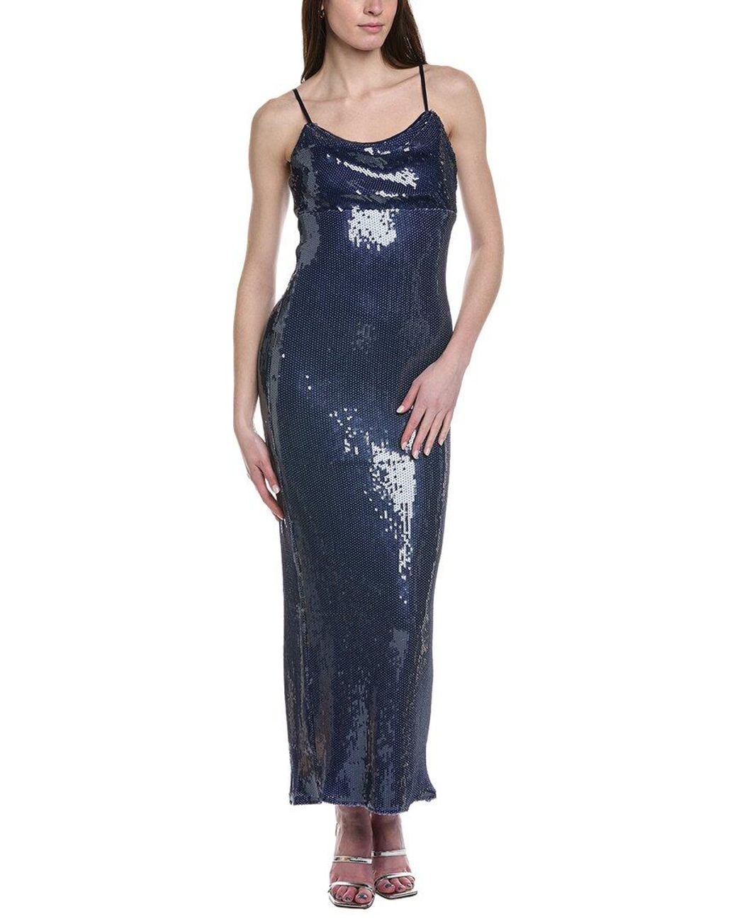 Line & Dot Blue Olli Maxi Dress