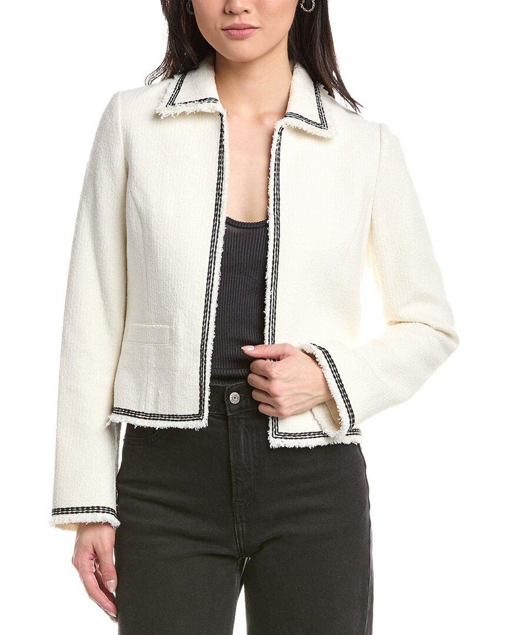 Rag & Bone White Eloise Wool-Blend Blazer