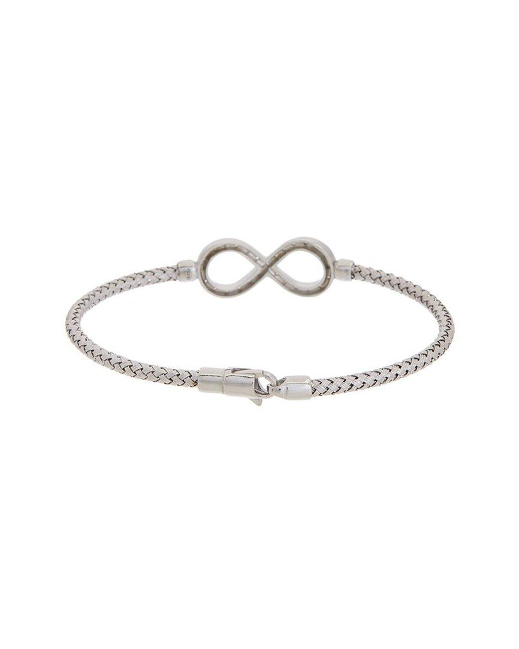 Meshmerise White 18K Over 0.25 Ct. Tw. Diamond Mesh Bangle Bracelet