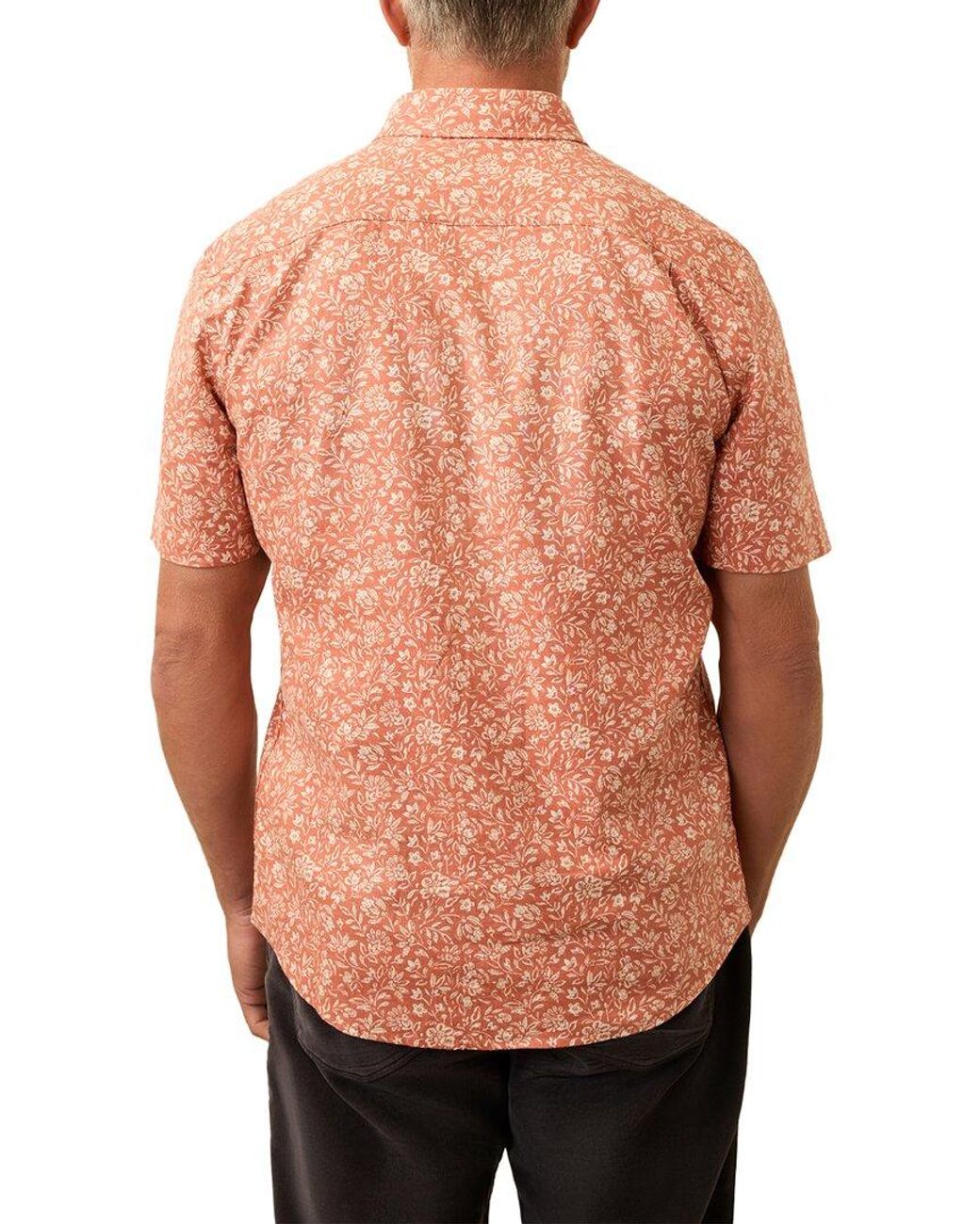 Faherty Brand Orange Breeze Shirt for men