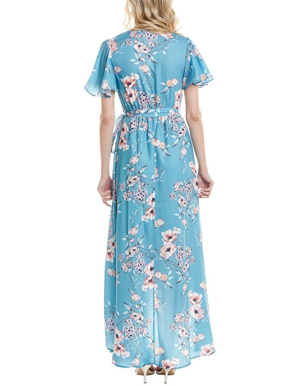 Marion Blue Wrap Dress