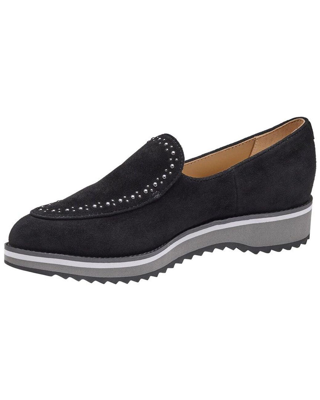 Johnston & Murphy Blue Ulyssa Suede Loafer