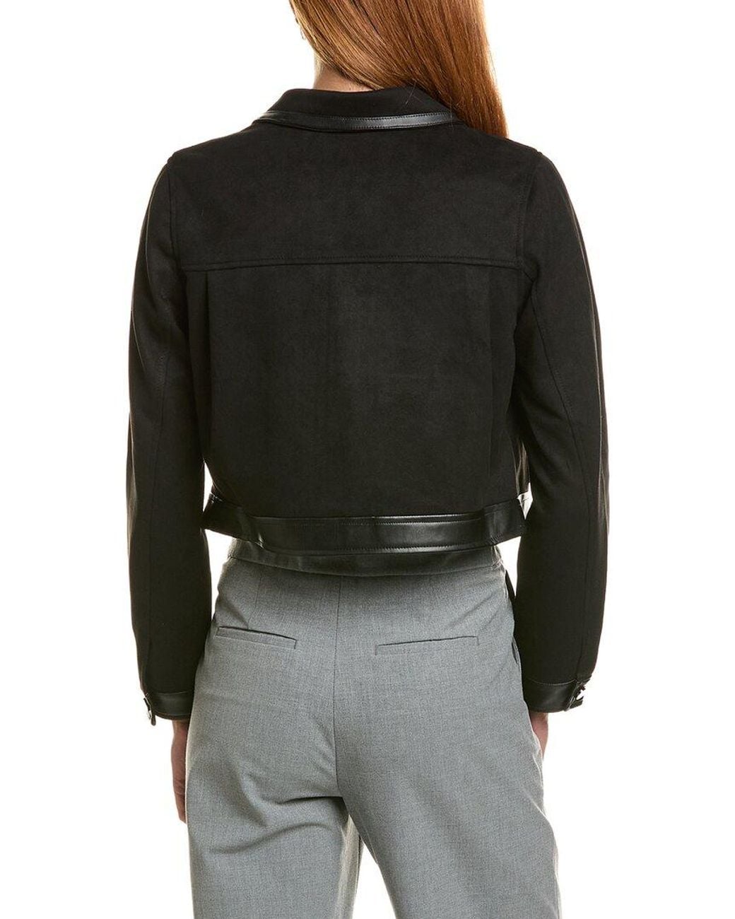 Ellen Tracy Black Zip Front Jacket