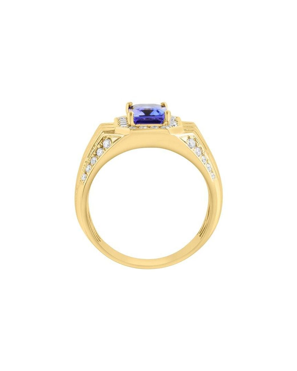 Effy Fine Jewelry White 14K 1.84 Ct. Tw. Diamond & Tanzanite Ring