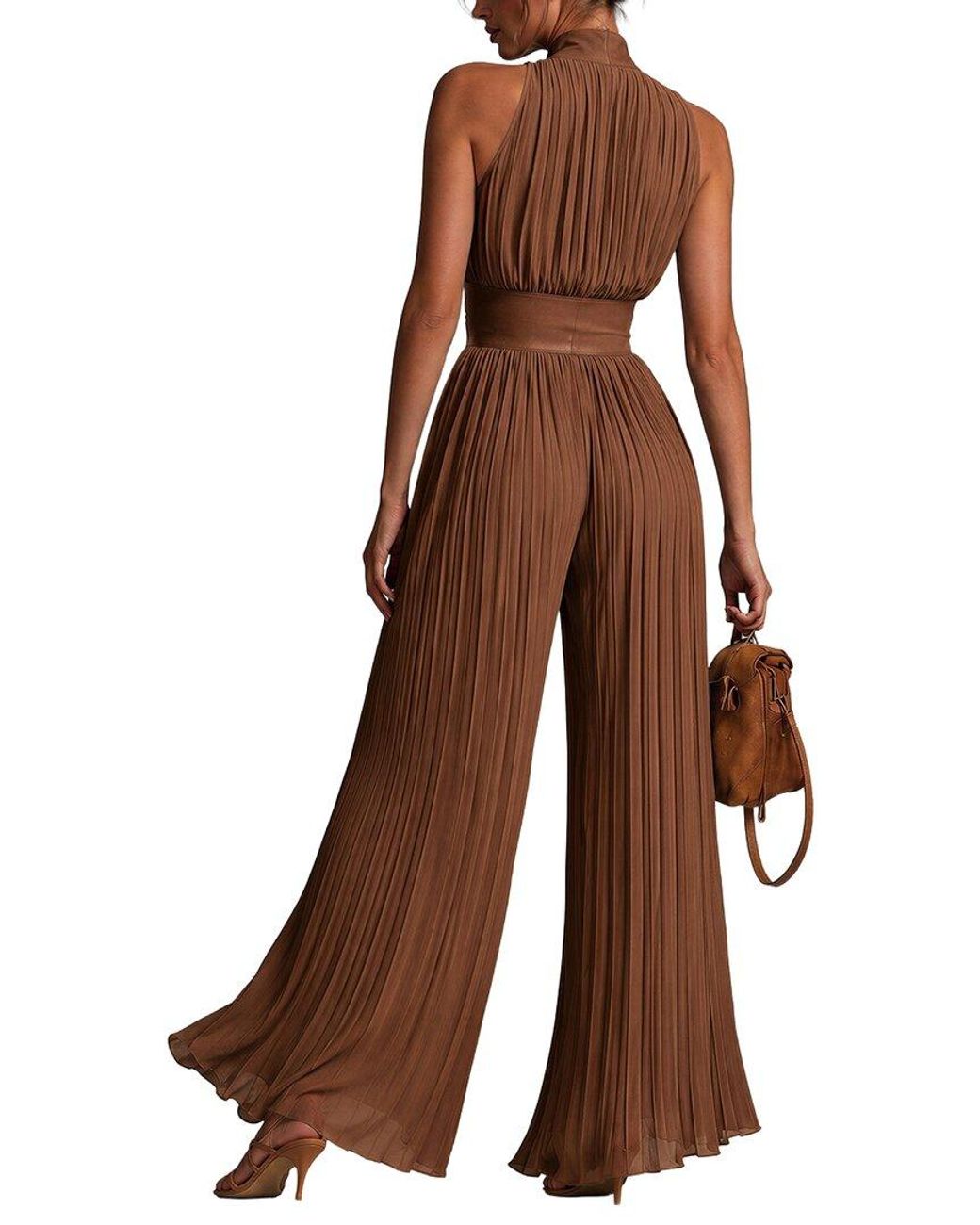 Homeyee Brown Jumpsuit