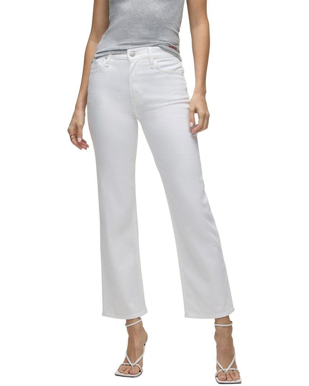 Hudson White Remi Wide Leg Jean
