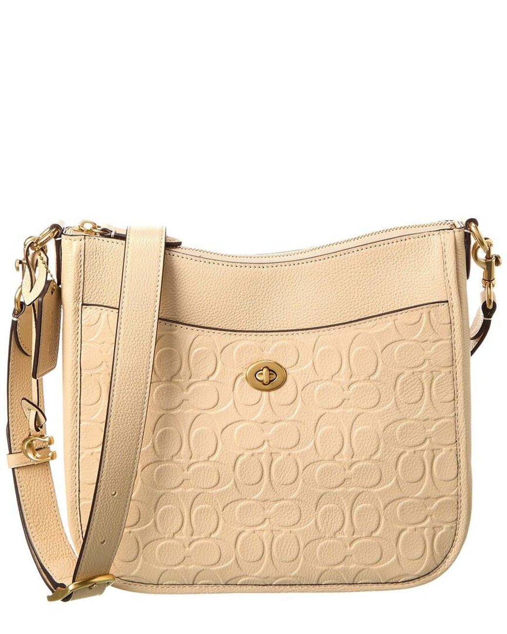 Coach coated canvas signature chaise crossbody discount