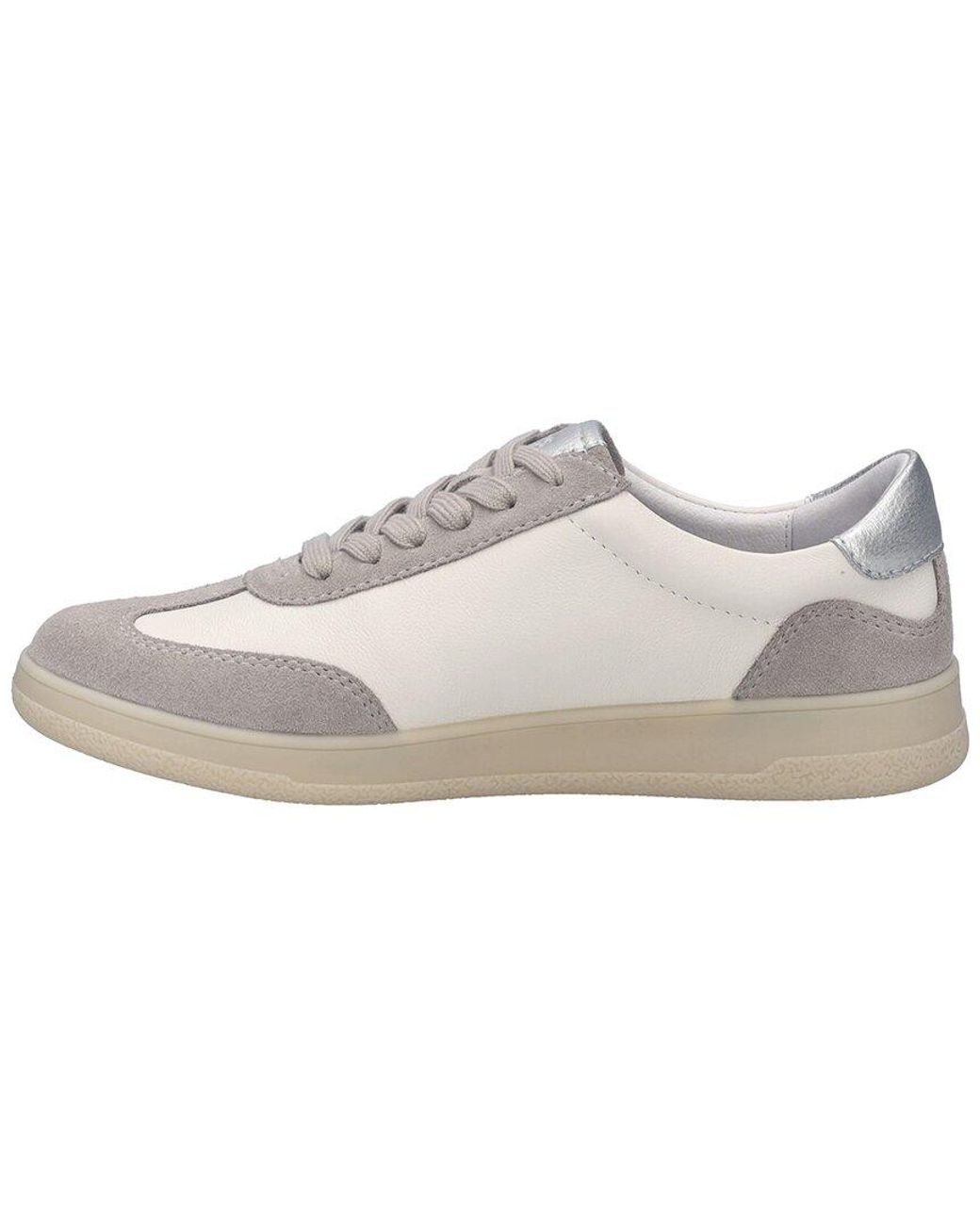 Josef Seibel White Jade 01 Suede & Leather Sneaker