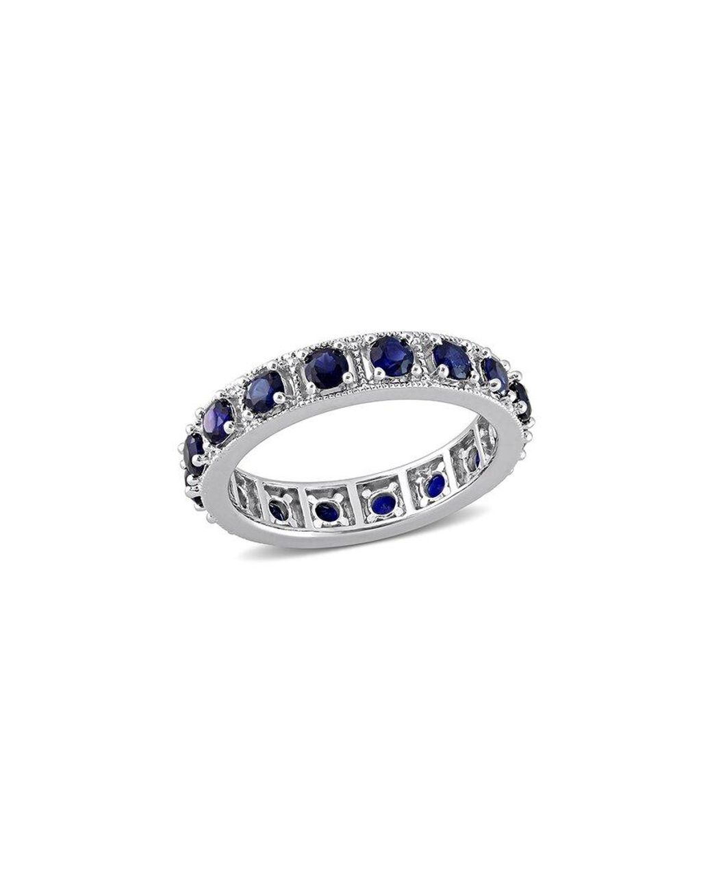 Rina Limor Blue Silver 1.92 Ct. Tw. Sapphire Eternity Ring