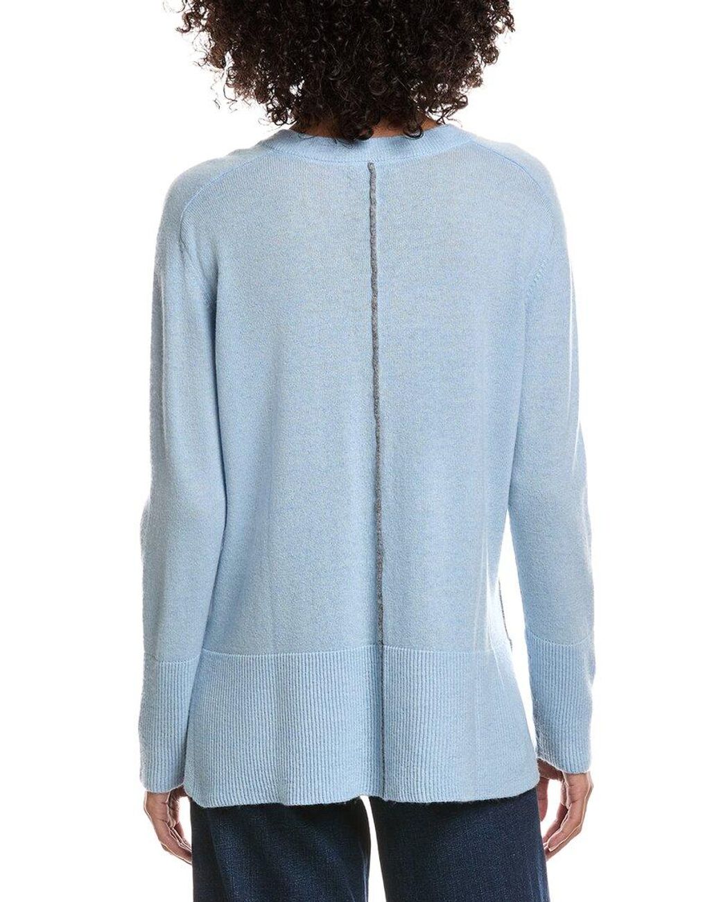 Forte Blue Easy Wool & Cashmere-Blend Sweater