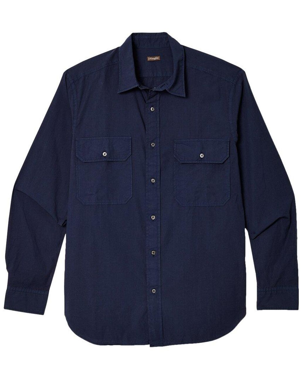 J.McLaughlin Blue Everet Woven Shirt for men