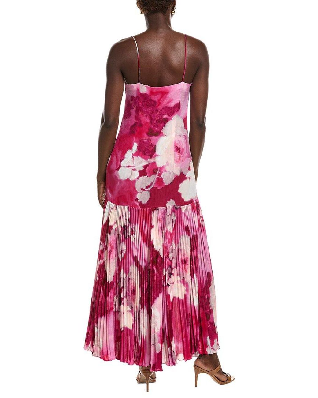 Emanuel Ungaro Red Camden Printed Maxi Dress