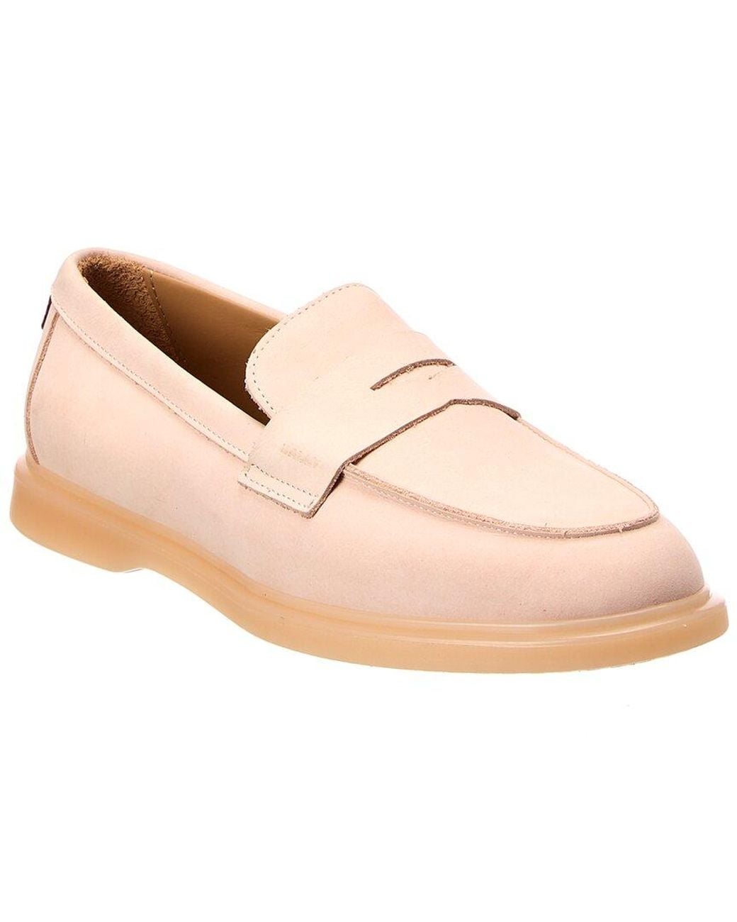 Bally Pink Webby Leather Loafer