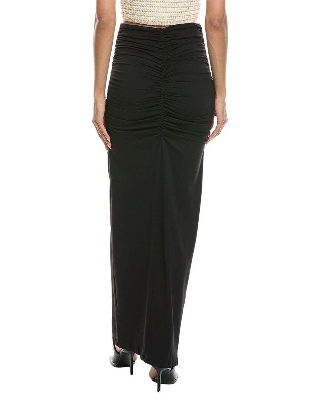 Susana Monaco Black Gathered Skirt