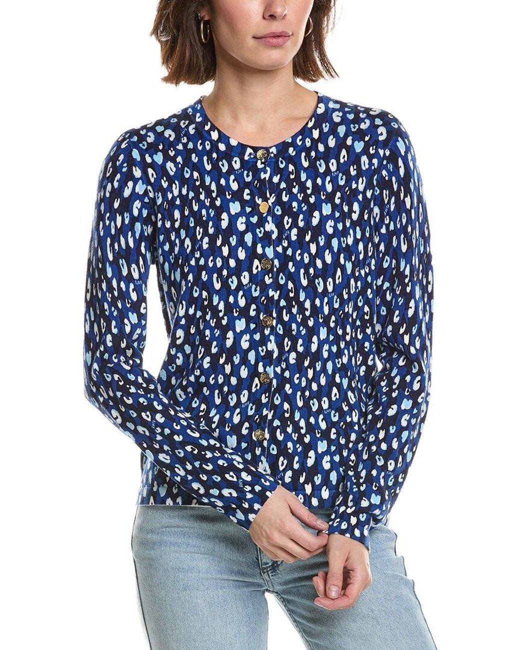 Lilly Pulitzer Blue Fairley Cardigan