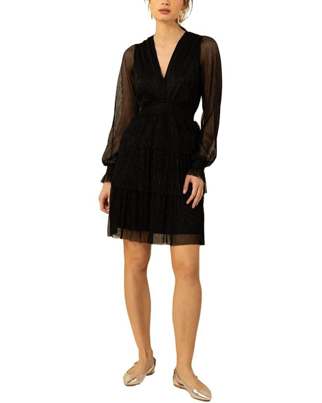 Hale Bob Black Bianca Mini Dress