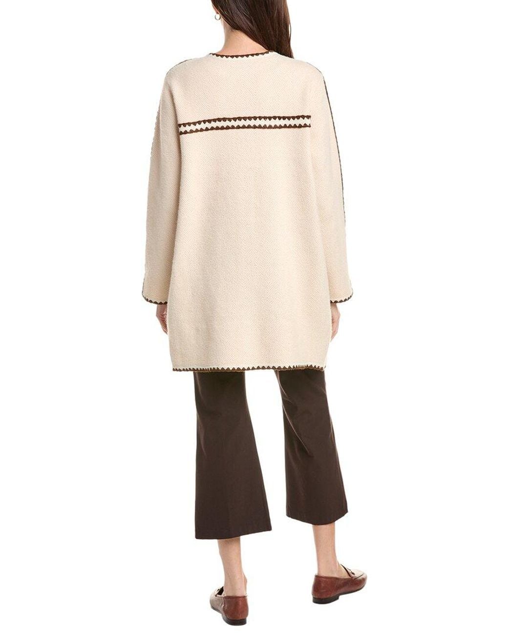 NVLT Natural Mid Length Herringbone Mink Eyelash Coat