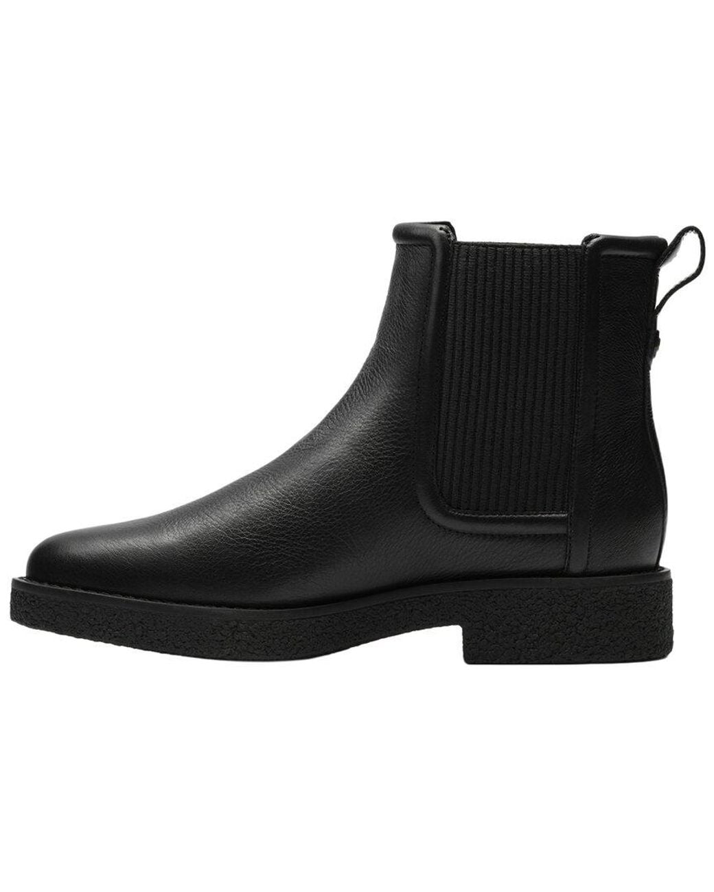Clarks Black Nella Top Leather Boot