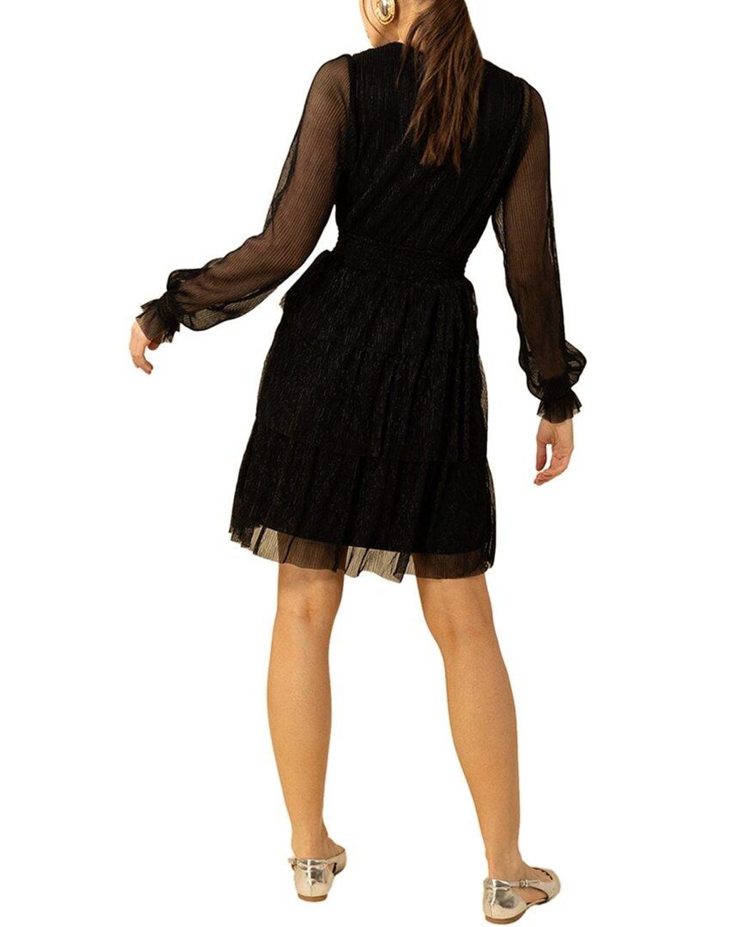 Hale Bob Black Bianca Mini Dress