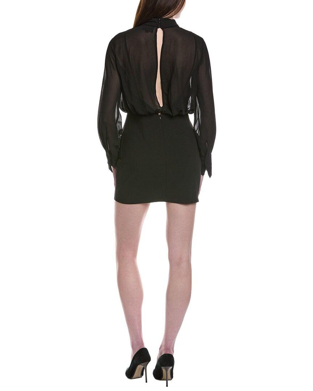 Line & Dot Black Amuse Mini Dress