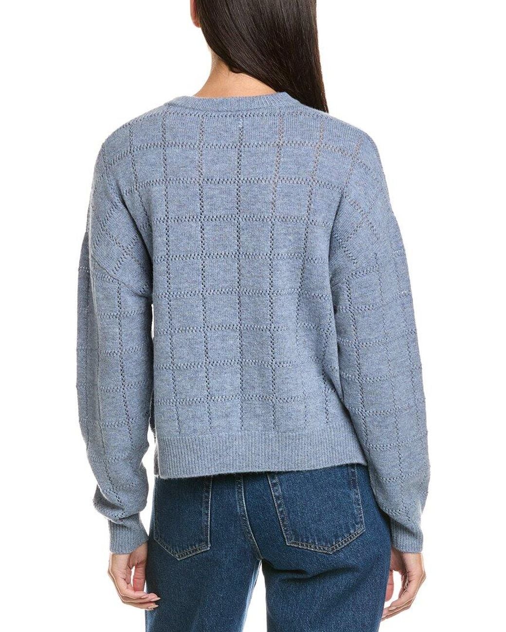 NAADAM Blue Wool & Cashmere-Blend Sweater