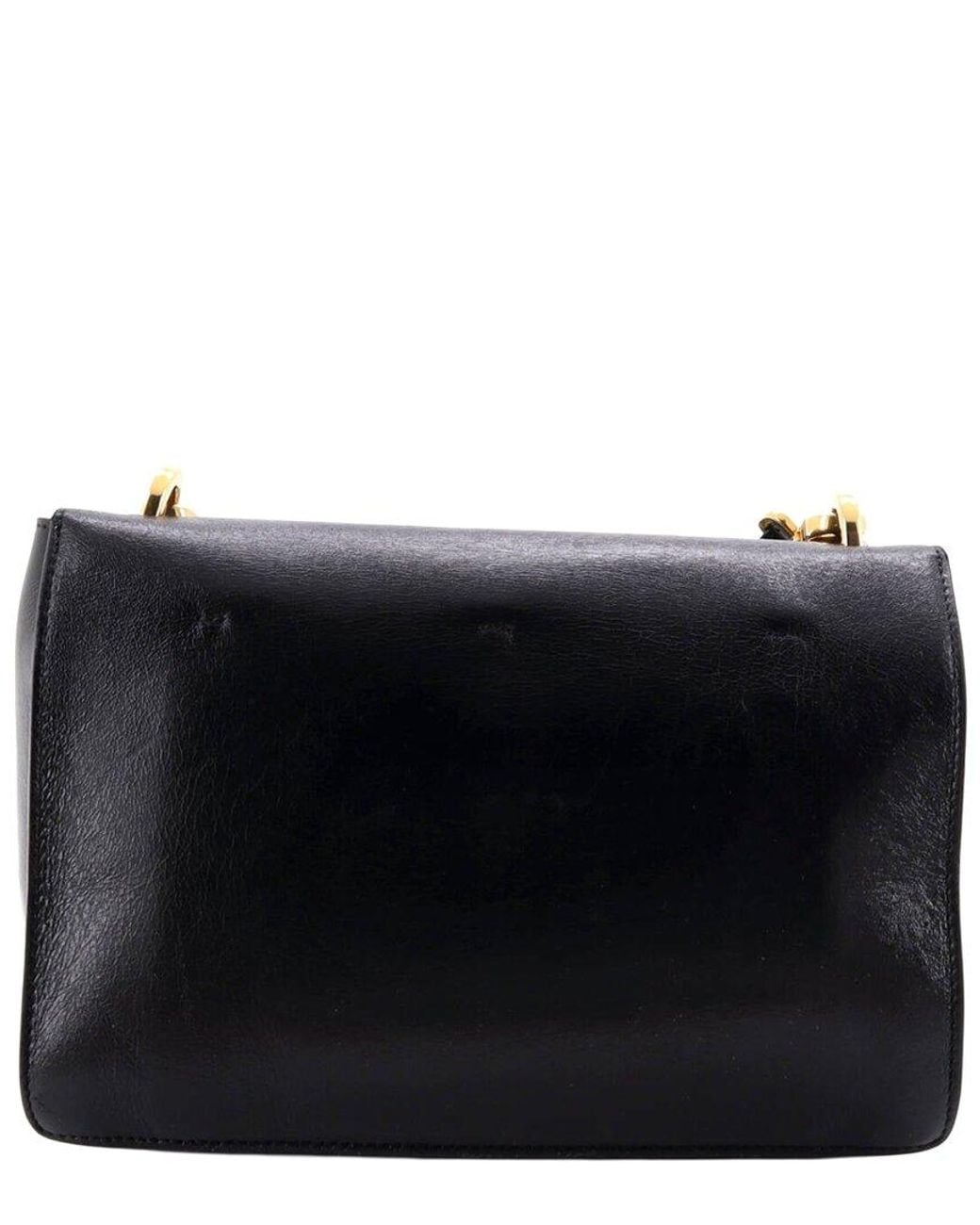 Fendi Black Leather Kan U Shoulder Bag Medium (Authentic Pre-Loved)