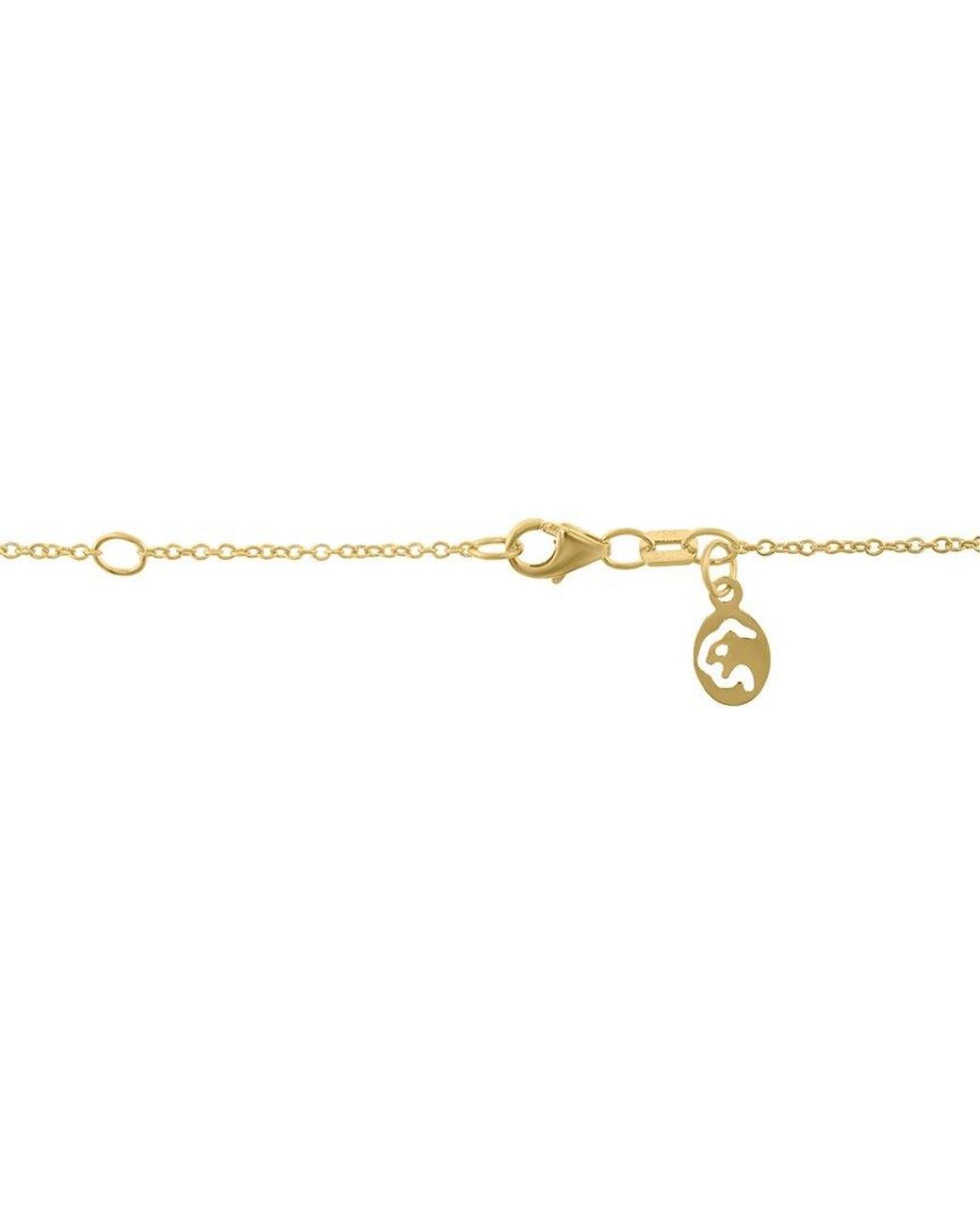 Effy Fine Jewelry Metallic 14K 0.24 Ct. Tw. Diamond & Tsavorite Necklace