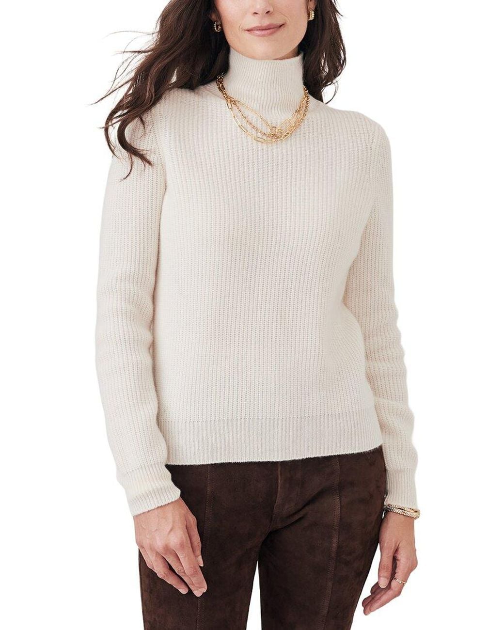 J.McLaughlin White Amelia Sweater