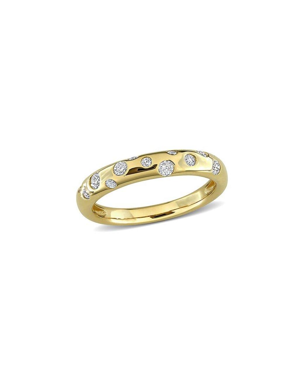 Rina Limor Metallic 10K 0.31 Ct. Tw. Diamond Band Ring