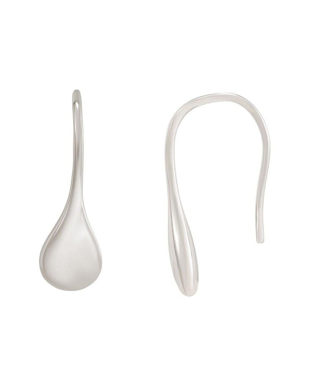Adornia White Plated Earrings