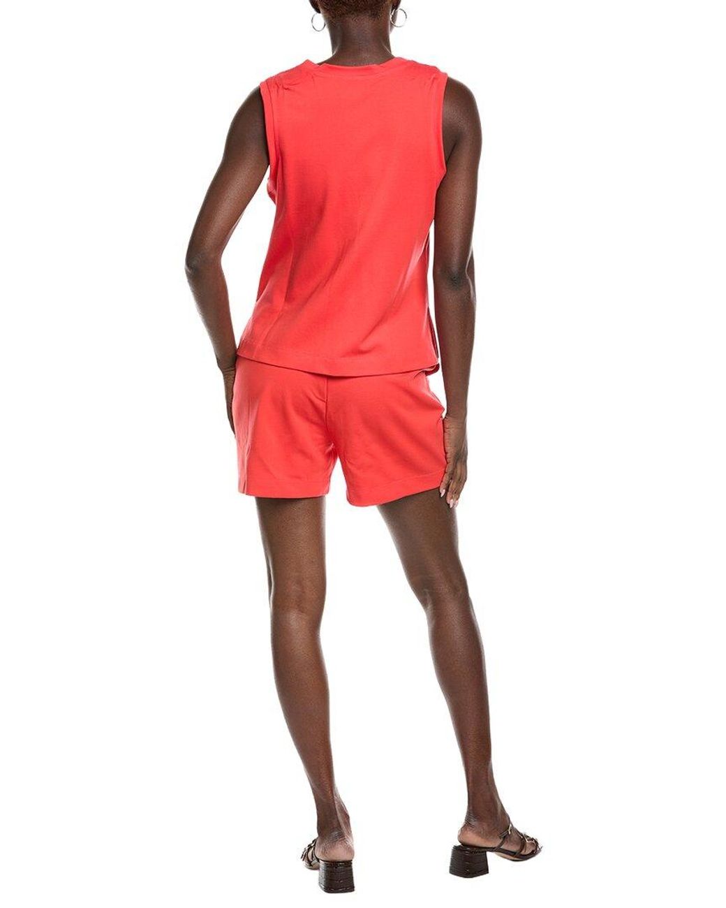 Cabi Red Hibiscus Romper