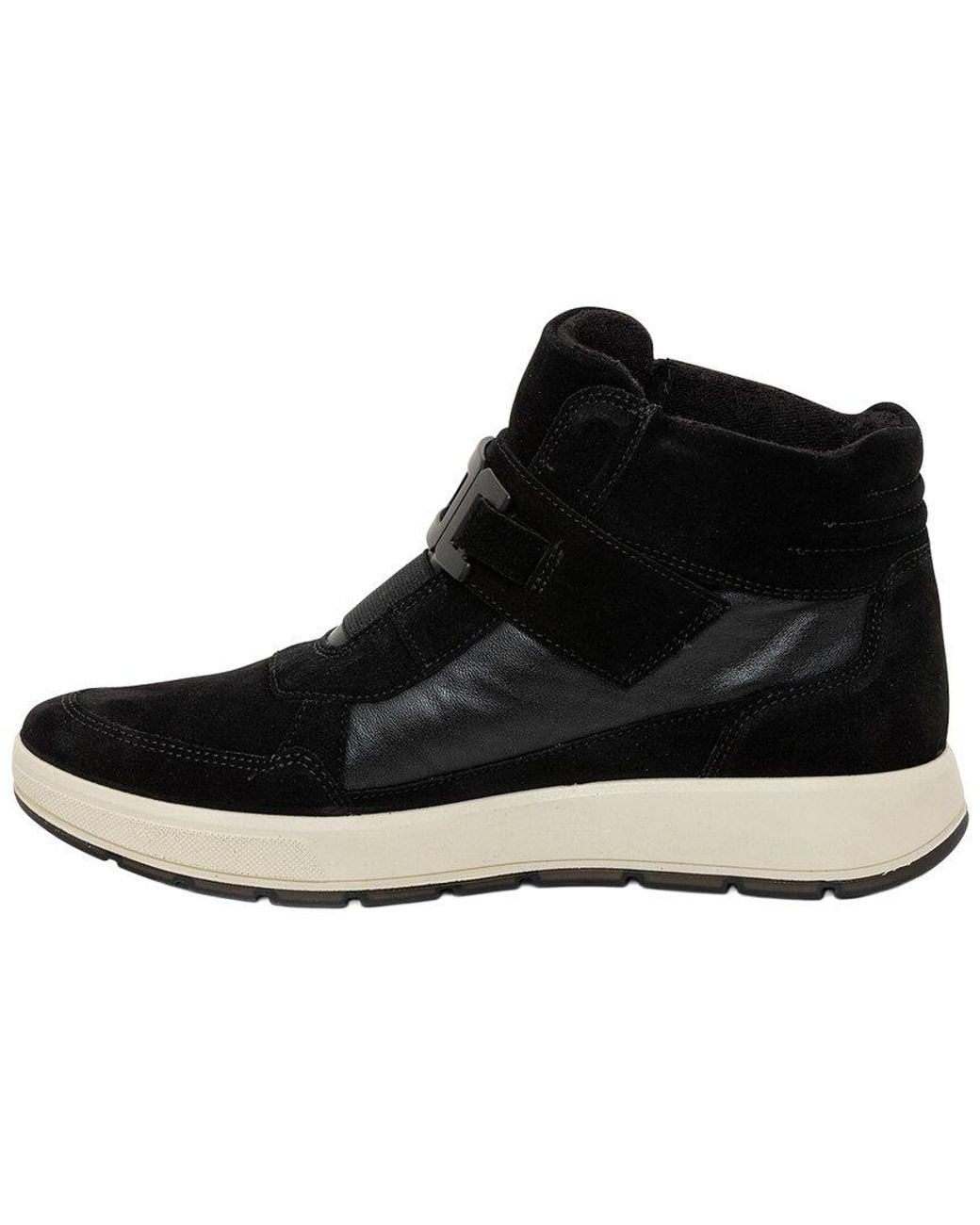 Ara Black Ravenna Suede & Leather Sneaker