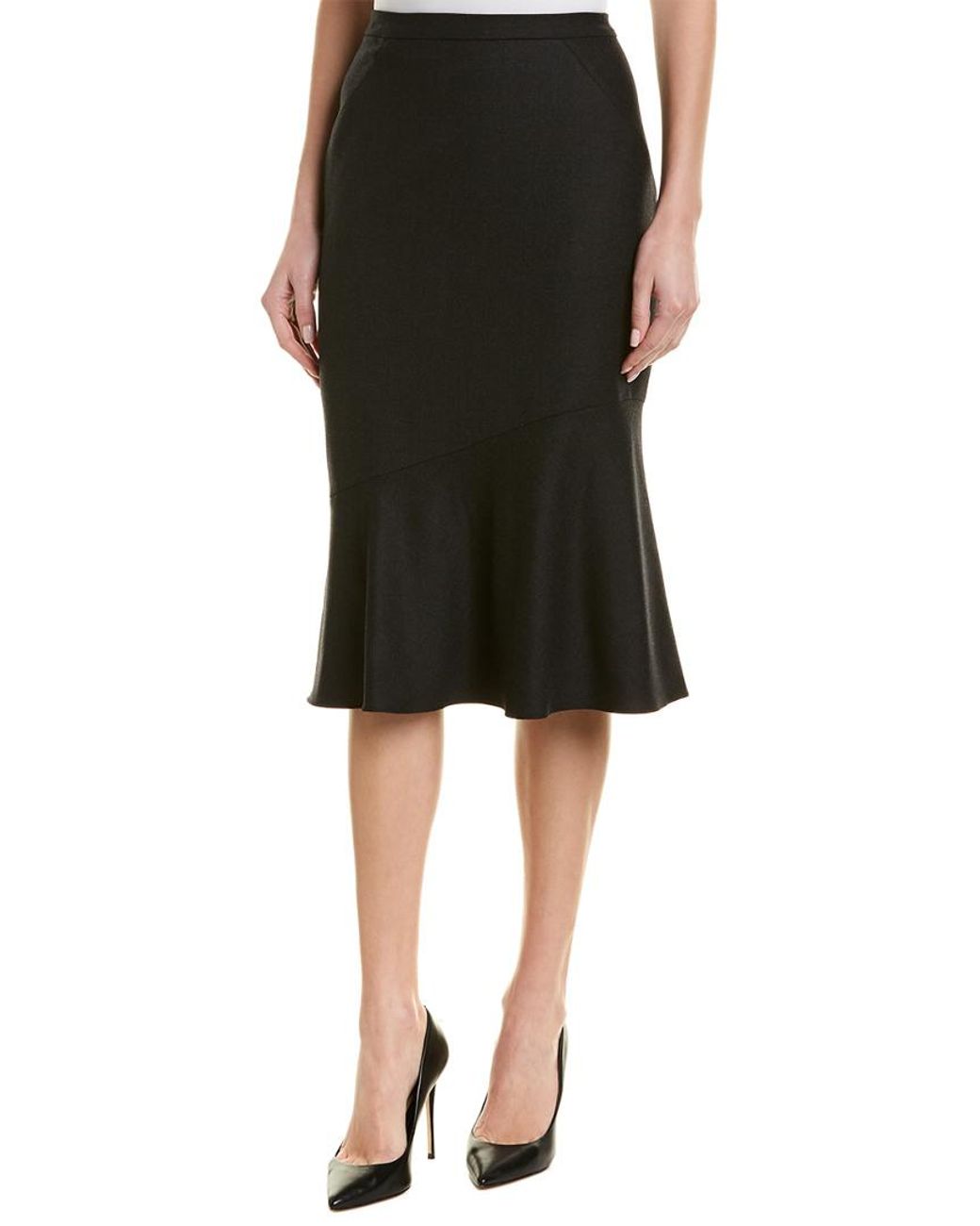 Elie Tahari Wool-blend Pencil Skirt in Black - Save 1% - Lyst