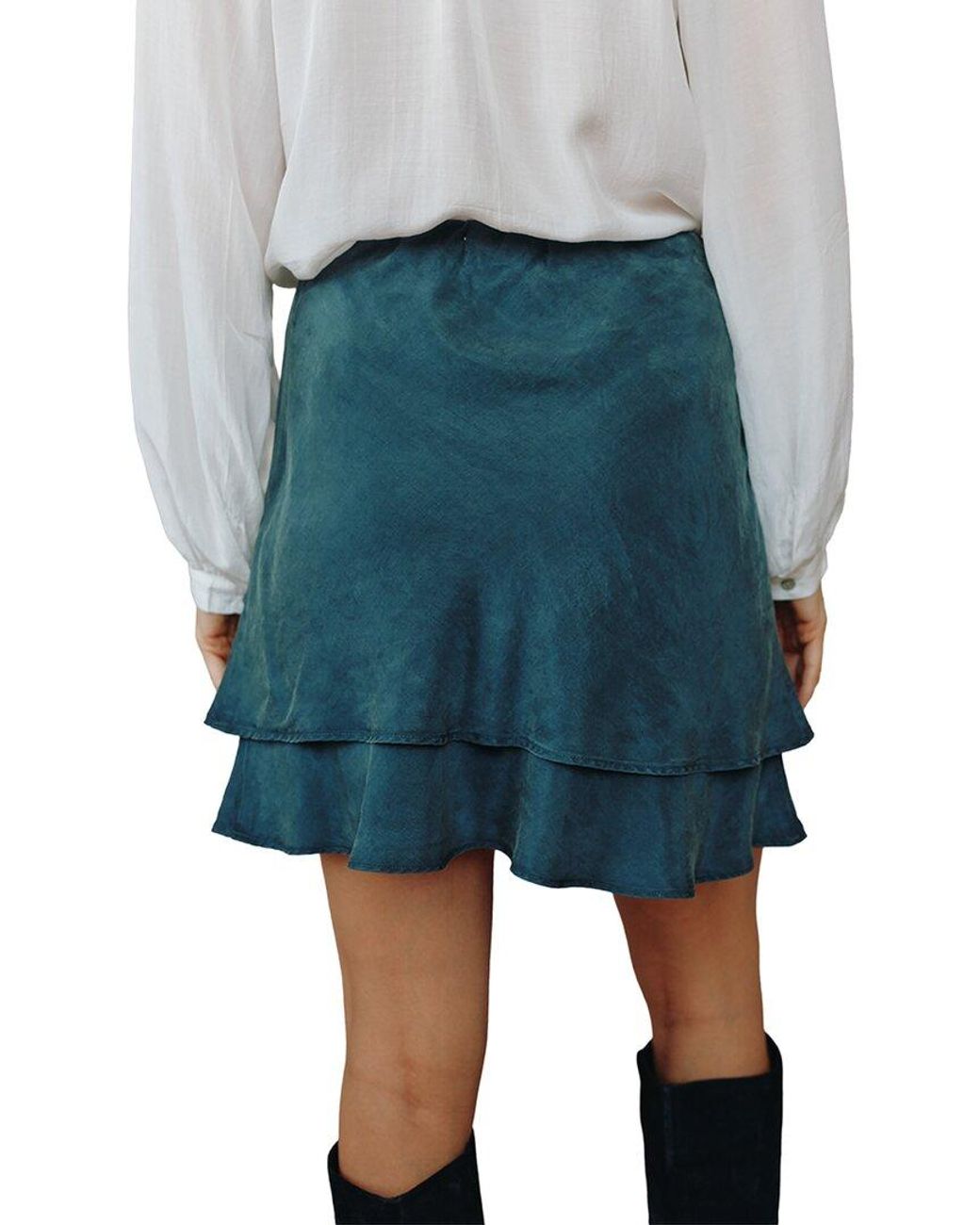 Bella Dahl Blue Mini Skirt