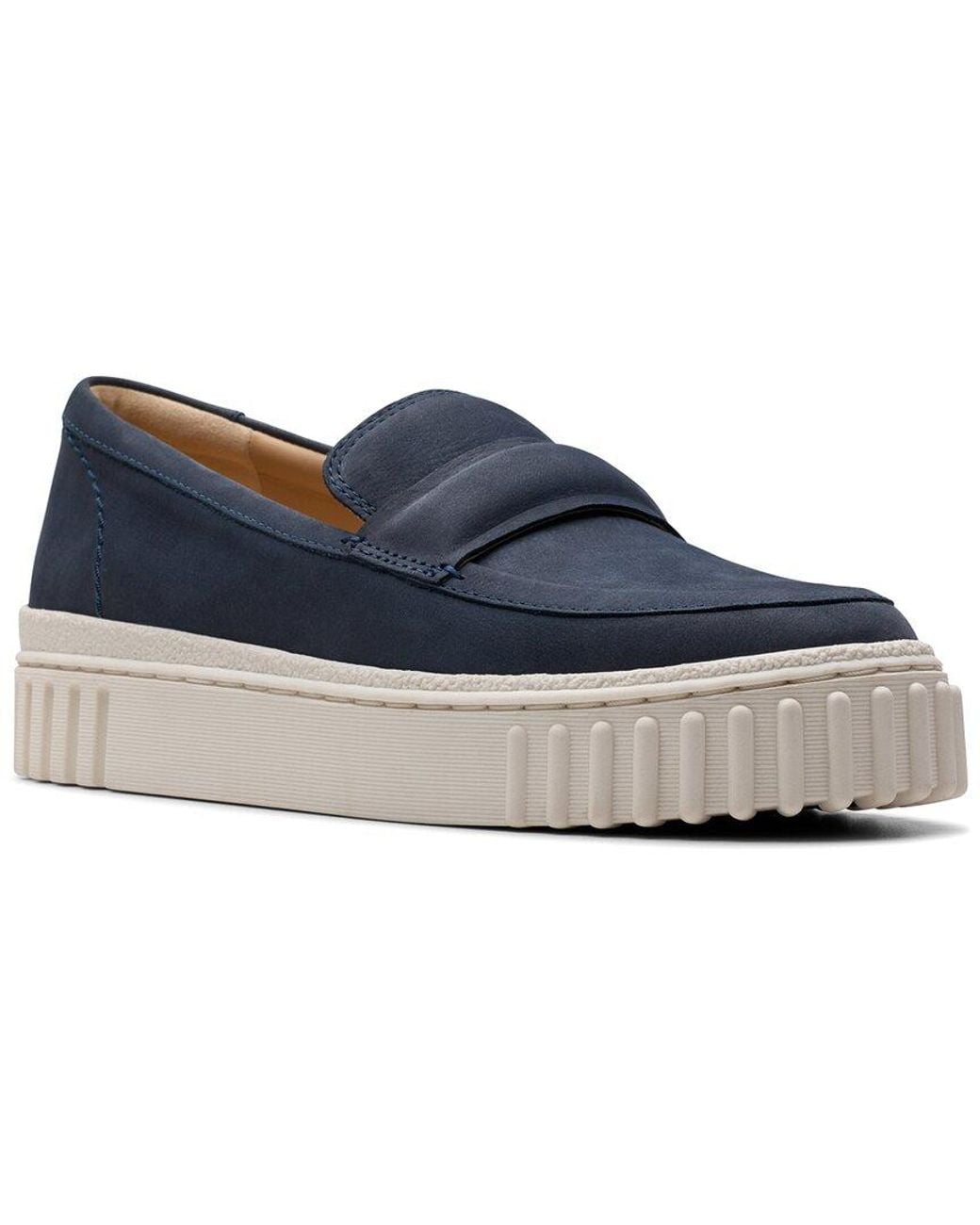 Clarks Blue Mayhill Cove Leather Loafer