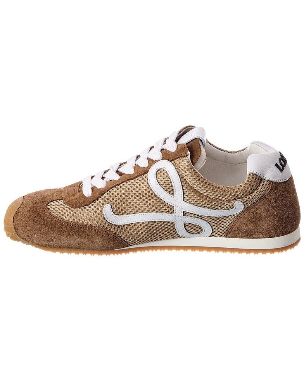 Loewe Brown Ballet Runner 2.0 Suede & Mesh Sneaker