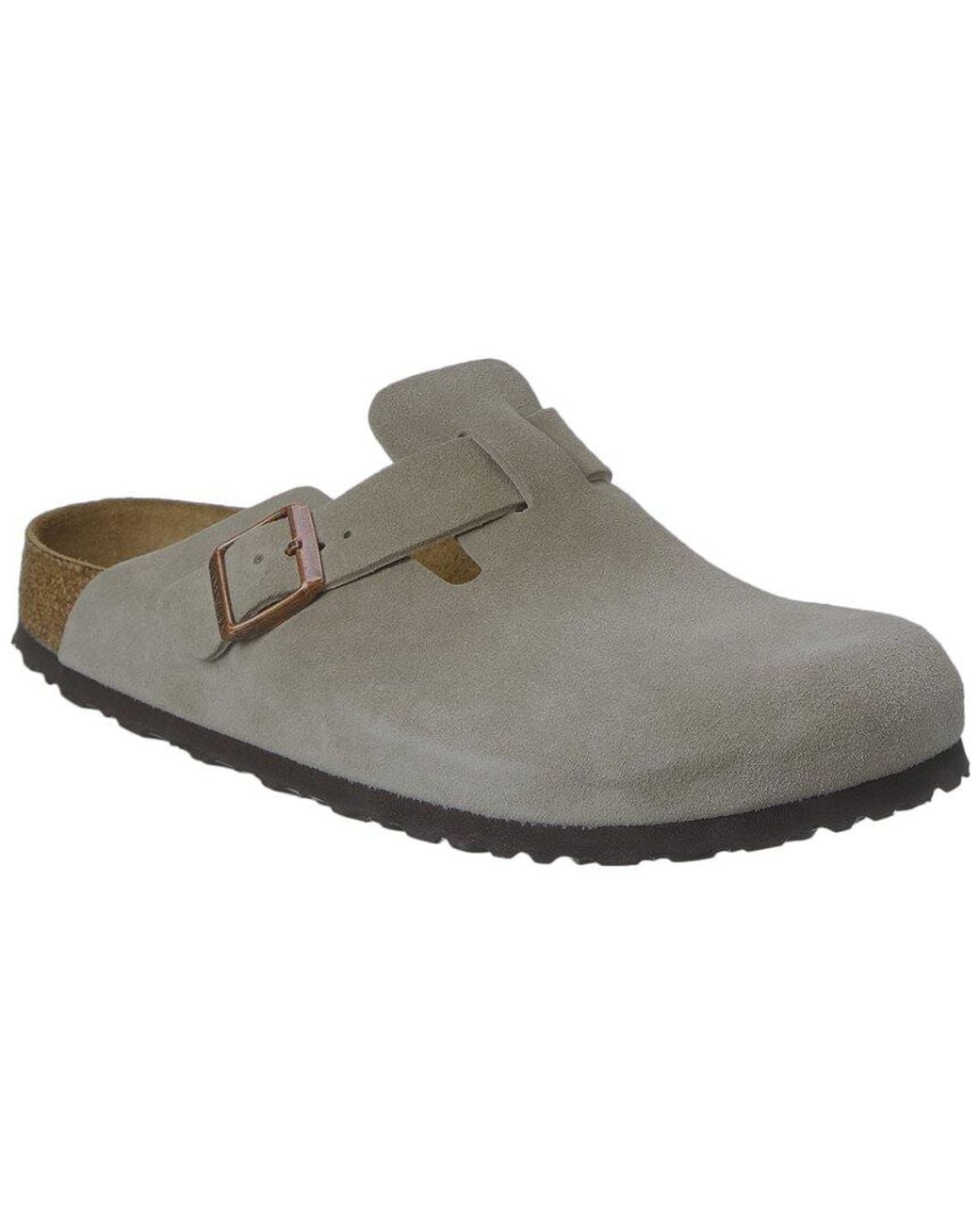 Birkenstock White Boston Bs Narrow Leather Clog