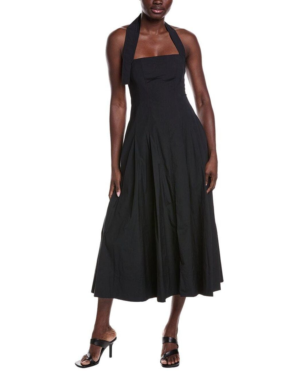 A.L.C. Black Natalie Midi Dress