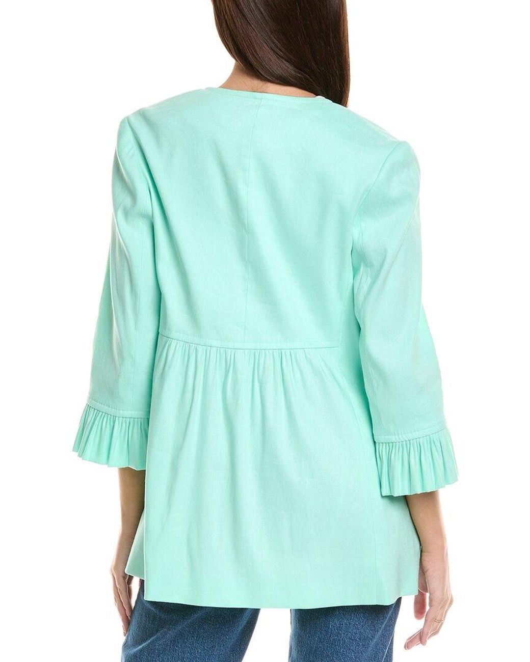 Sara Campbell Green Carmen Linen Jacket