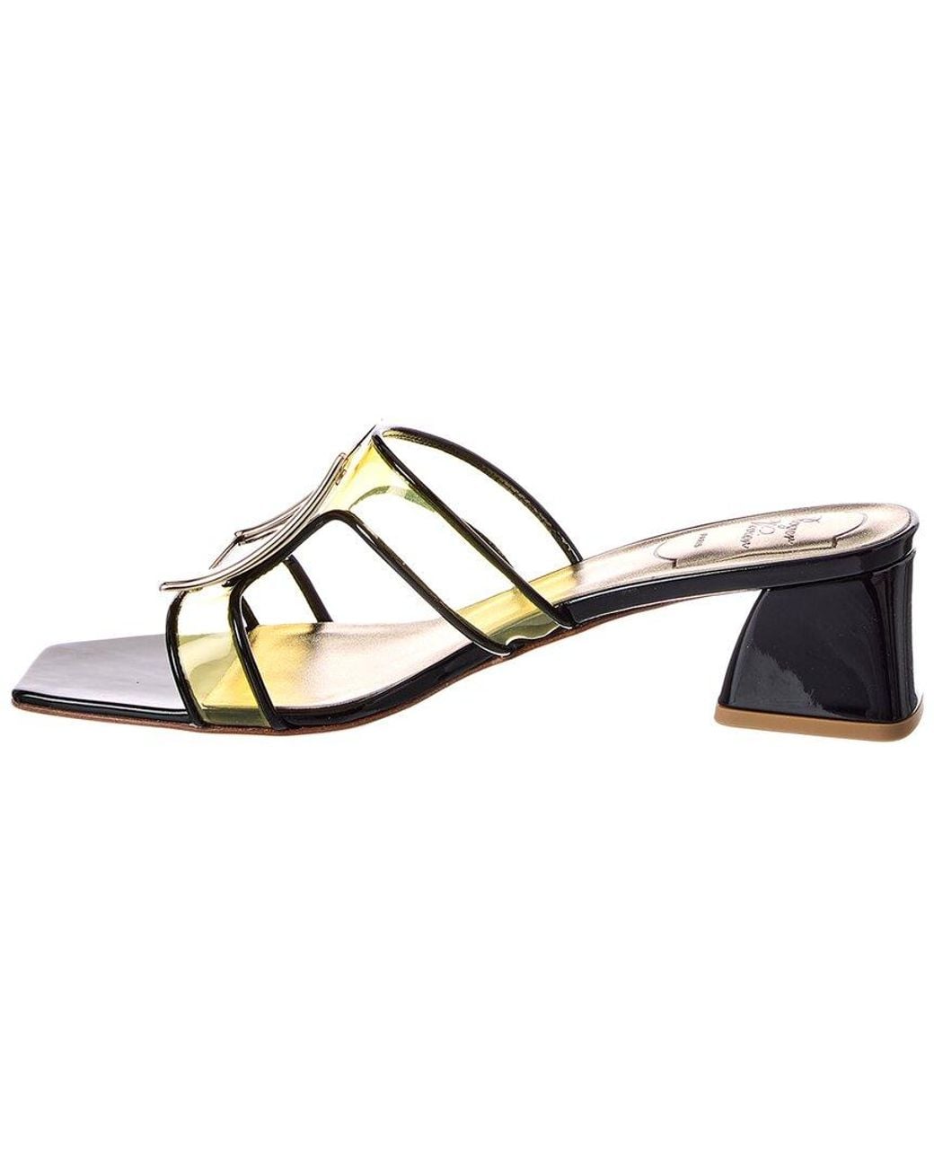 Roger Vivier Metallic Vinyl & Patent Sandal